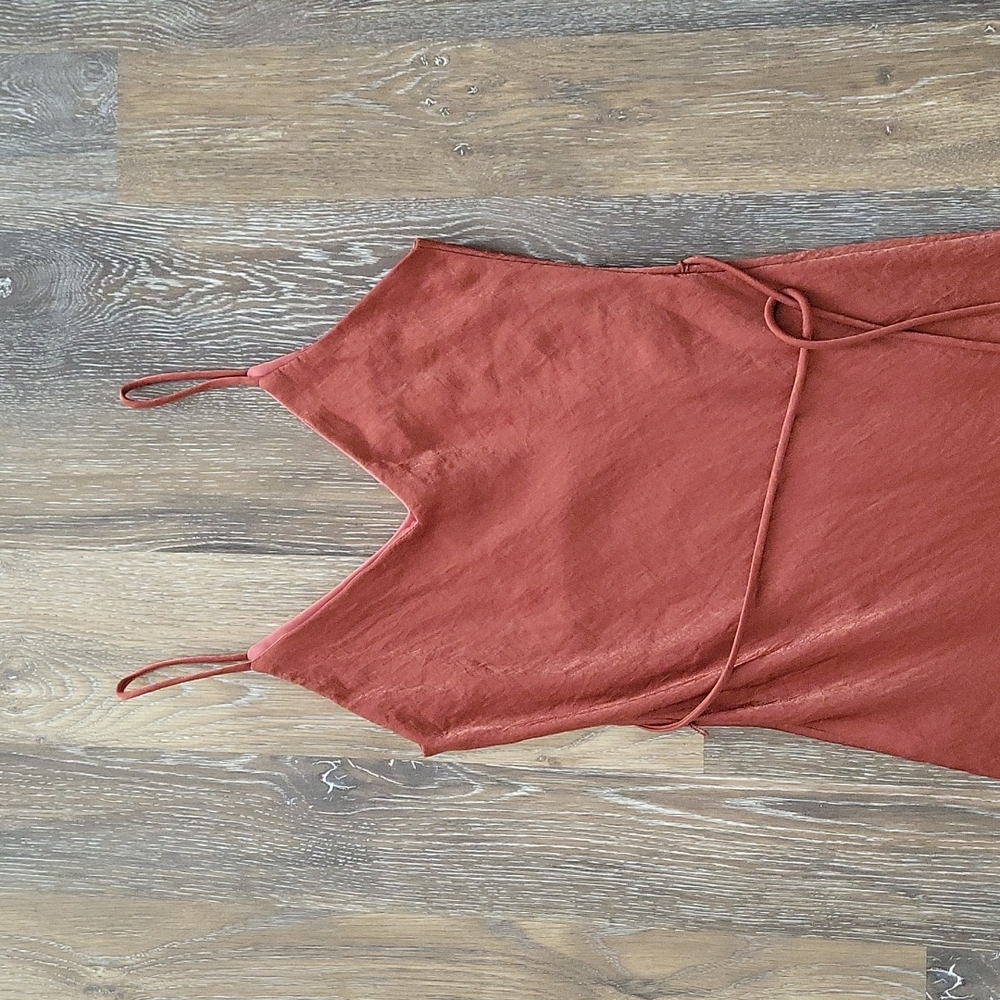 Silky V-Neck Dress